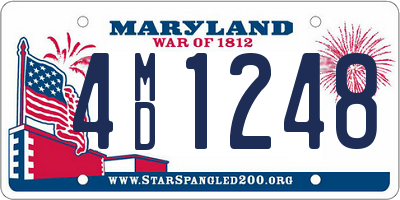 MD license plate 4MD1248