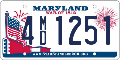 MD license plate 4MD1251