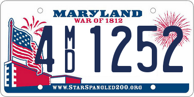 MD license plate 4MD1252