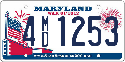 MD license plate 4MD1253