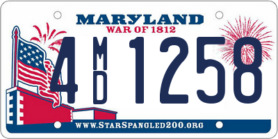 MD license plate 4MD1258