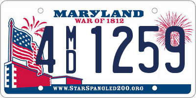 MD license plate 4MD1259