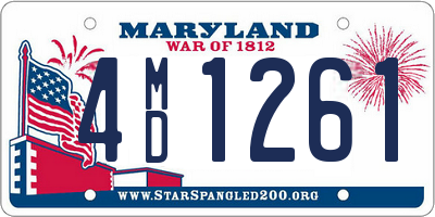 MD license plate 4MD1261