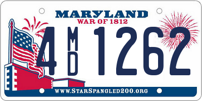 MD license plate 4MD1262