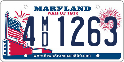 MD license plate 4MD1263