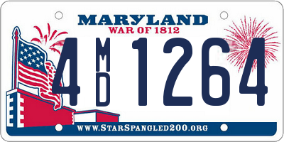 MD license plate 4MD1264