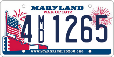 MD license plate 4MD1265