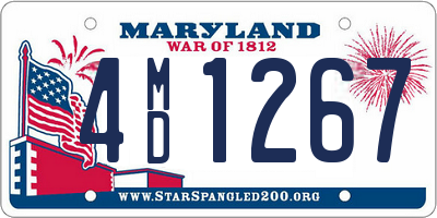 MD license plate 4MD1267