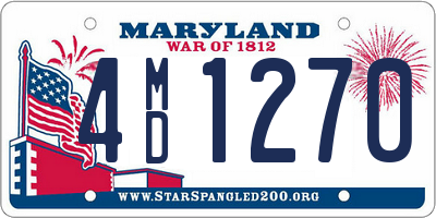 MD license plate 4MD1270