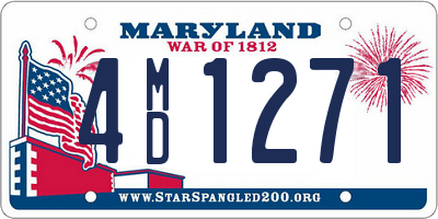 MD license plate 4MD1271