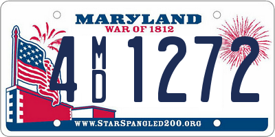 MD license plate 4MD1272