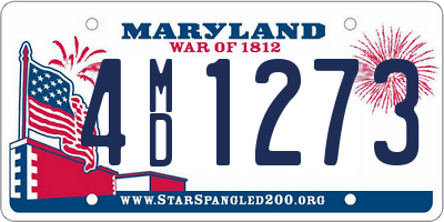 MD license plate 4MD1273