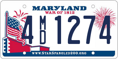 MD license plate 4MD1274