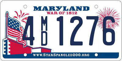 MD license plate 4MD1276