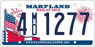 MD license plate 4MD1277