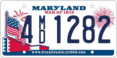 MD license plate 4MD1282