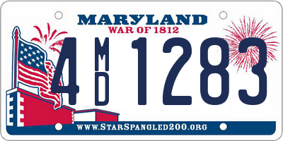 MD license plate 4MD1283