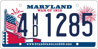 MD license plate 4MD1285