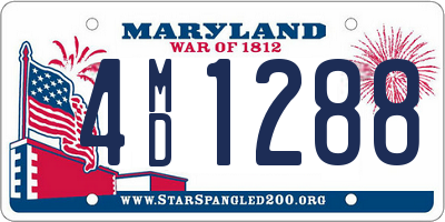 MD license plate 4MD1288