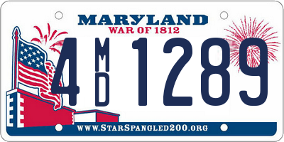 MD license plate 4MD1289