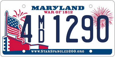 MD license plate 4MD1290