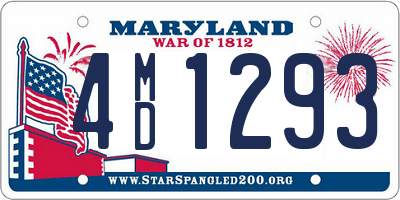 MD license plate 4MD1293