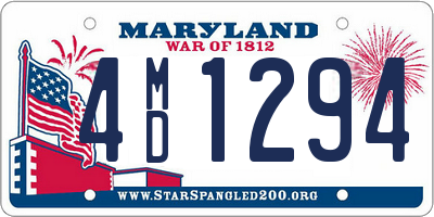 MD license plate 4MD1294