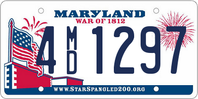 MD license plate 4MD1297