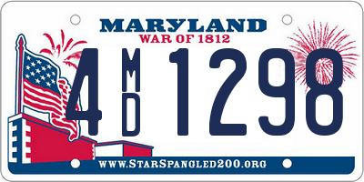 MD license plate 4MD1298