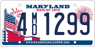 MD license plate 4MD1299