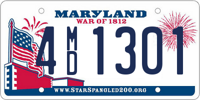 MD license plate 4MD1301