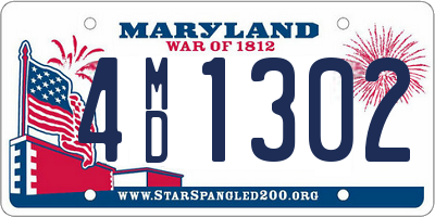 MD license plate 4MD1302