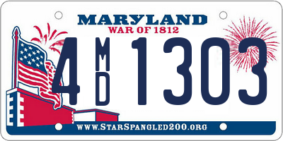 MD license plate 4MD1303