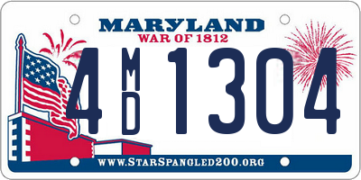 MD license plate 4MD1304