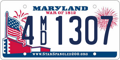 MD license plate 4MD1307