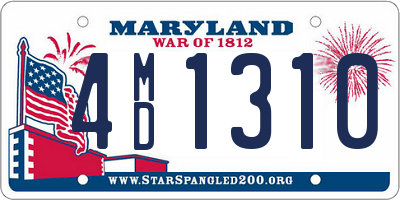 MD license plate 4MD1310