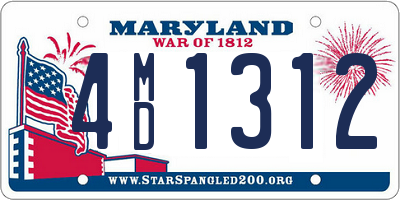 MD license plate 4MD1312