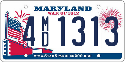 MD license plate 4MD1313