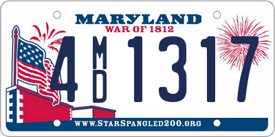 MD license plate 4MD1317