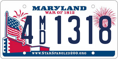 MD license plate 4MD1318