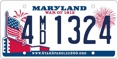 MD license plate 4MD1324