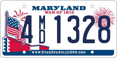 MD license plate 4MD1328