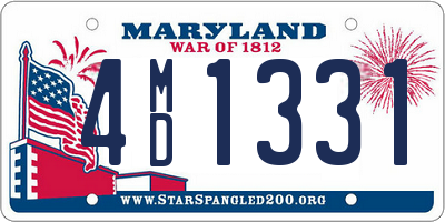 MD license plate 4MD1331