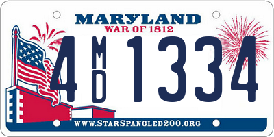 MD license plate 4MD1334