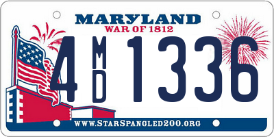 MD license plate 4MD1336