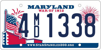 MD license plate 4MD1338