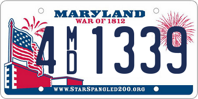 MD license plate 4MD1339