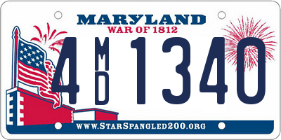 MD license plate 4MD1340