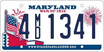 MD license plate 4MD1341