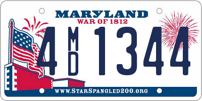 MD license plate 4MD1344